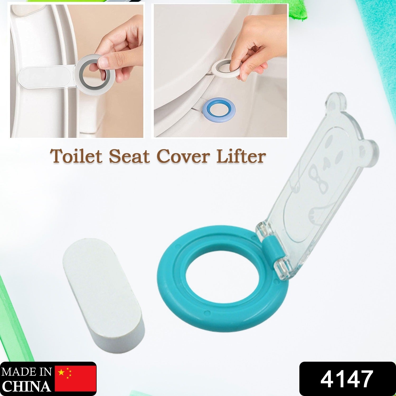 4147 Toilet Seat Lifter, Toilet Seat Handle,Toilet Cover Lid Handle,Seat Cover Lifter,Avoid Touching Toilet Seat Handle Lifter, Handle Hygienic Clean Toilet Cover Lifter (1PC) 4147 Toilet Seat Lifter, Toilet Seat Handle,Toilet Cover Lid Handle,Seat Cover Lifter,Avoid Touching Toilet Seat Handle Lifter, Handle Hygienic Clean Toilet Cover Lifter (1PC)